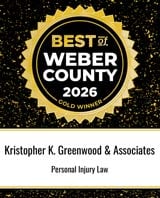 Best Of Weber County 2026 Kristopher K. Greenwood & Associates Personal Injury Law